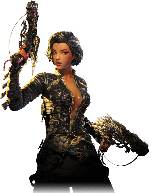 Image Result For Female Gunslinger - Blade And Soul Gunslinger Png (1010x870), Png Download