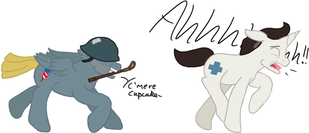 Paintpaw, Crossover, Disciplinary Action, Medic, Ponified, - Cartoon (1024x511), Png Download
