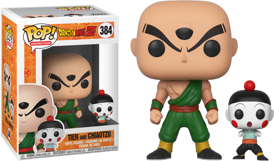 Tien And Chiaotzu Funko Pop (918x538), Png Download