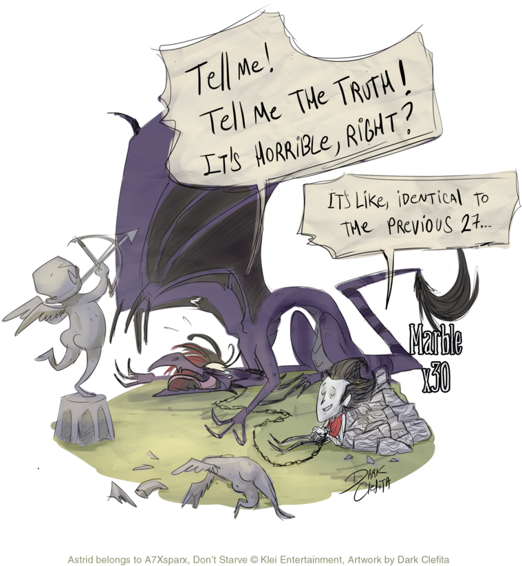 Commission For A7xsparx In - Don T Starve Wilson X Astrid (800x868), Png Download