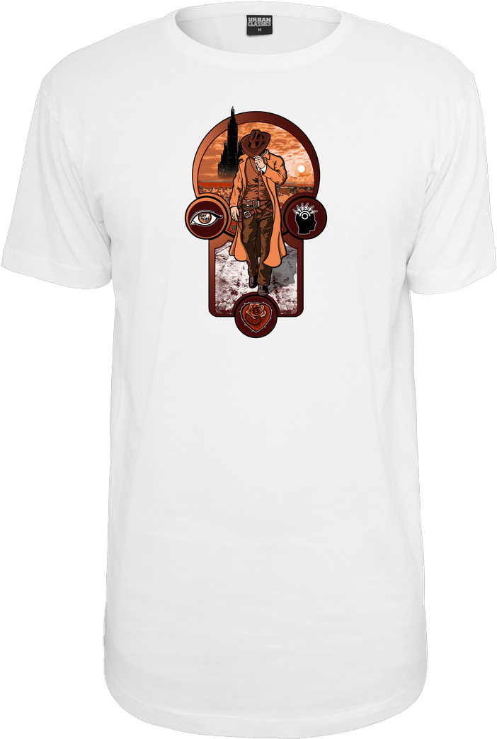 Jcmaziu The Gunslinger Creed T-shirt Urban Classics - Shirt (1044x1044), Png Download