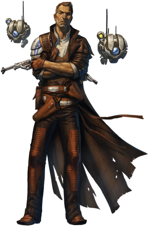 37992249 - Star Wars Human Bounty Hunters (300x494), Png Download