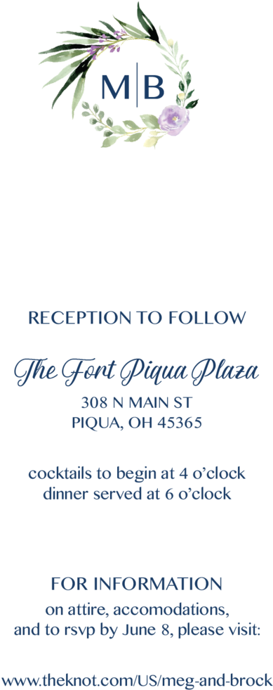 Meg Brock Invites Proof Single 08 (1000x1381), Png Download