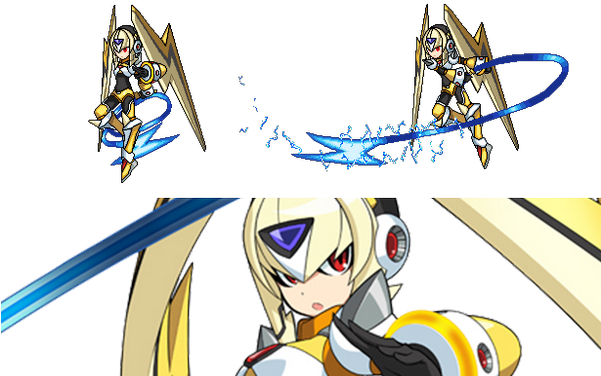 Rockman Xover Battle Tower Delivers Another New Boss - Megaman Xover Oro S (600x385), Png Download