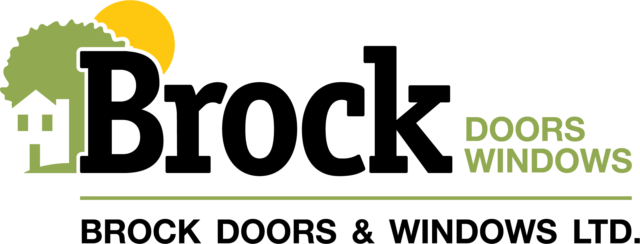Brock Doors & Windows Ltd - Brock Doors And Windows (2244x856), Png Download
