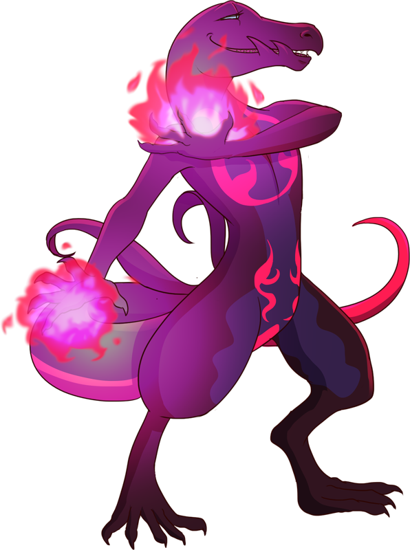 Pokemon Shiny-salazzle Is A Fictional Character Of (596x800), Png Download