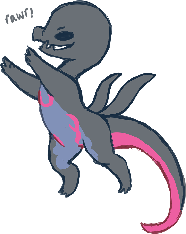 4 Apr - Chibi Salazzle (800x1006), Png Download