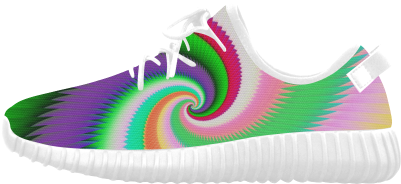 Colorful Spiral Dragon Scales Grus Women's Breathable - Nike Free (500x500), Png Download