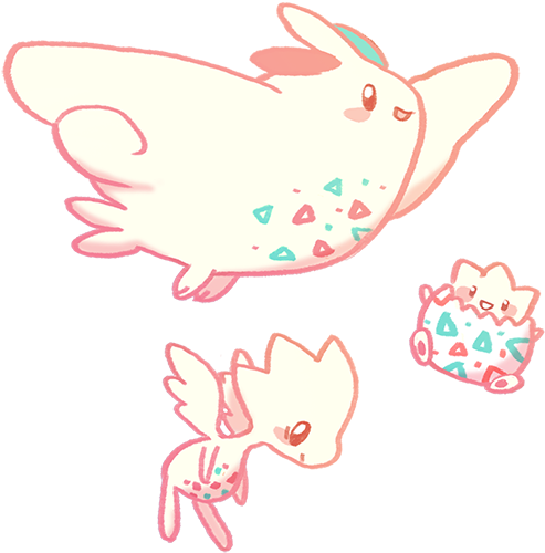 Togekiss Line~ - Art (540x550), Png Download