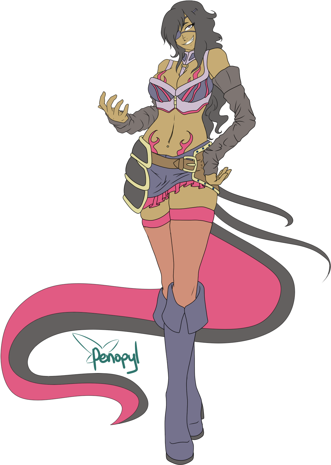 Salazzle Gijinka (1200x1696), Png Download