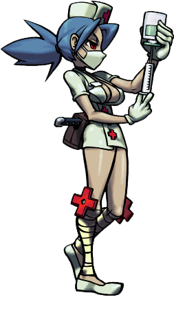 Valentine Skullgirls - Valentine Red Crosses Skullgirls (410x486), Png Download