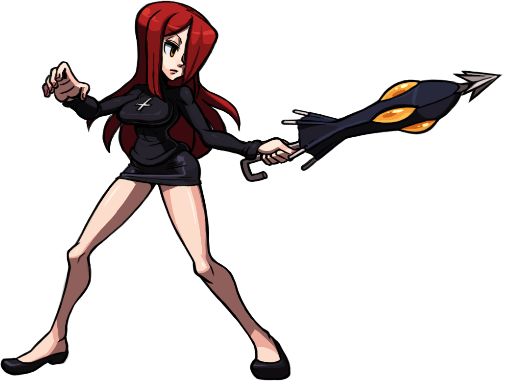 Skullgirls - Parasoul - Skullgirls Parasoul Gif (1052x826), Png Download