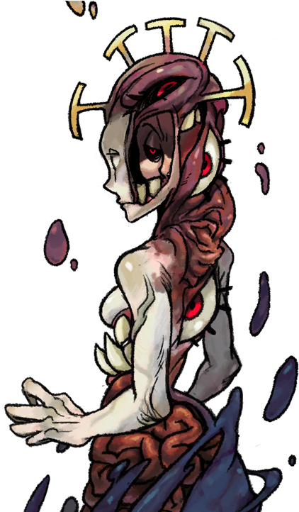 Double True - Skullgirls Double Old Design (477x721), Png Download