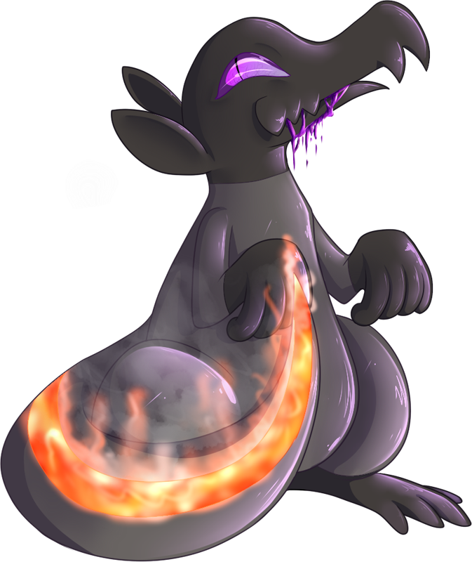 Important Notice Pokemon Shiny-salandit Is A Fictional (673x800), Png Download