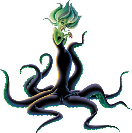 Morgana Transparent - Villana De La Sirenita 2 (456x457), Png Download