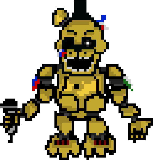 Golden Freddy - Five Nights At Freddy's (1060x710), Png Download