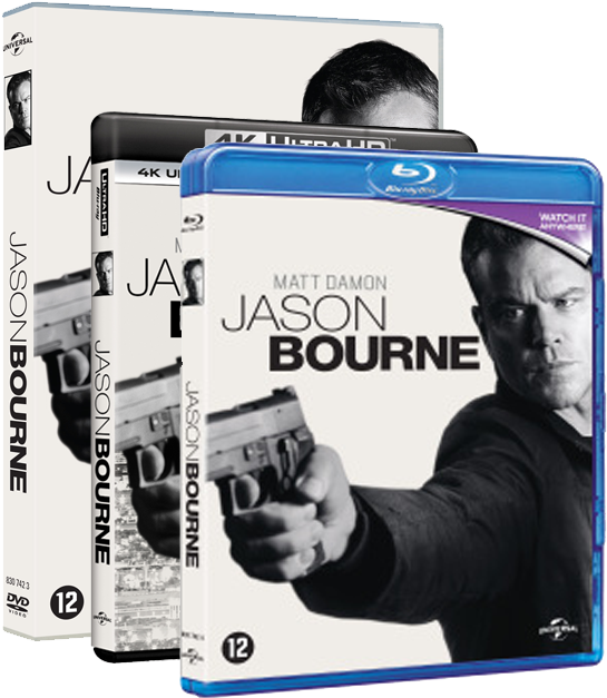 Jason Bourne Is Terug Vanaf 30 November Verkrijgbaar - Jason Bourne Bluray 4k (556x638), Png Download