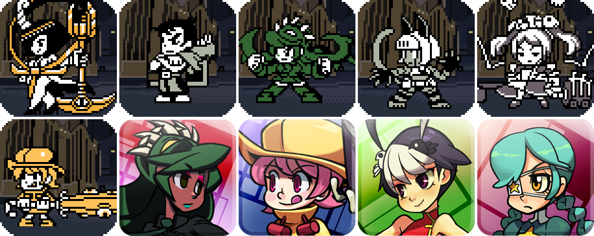 Lab Zero Games On Twitter - Skullgirls Icon Png (1220x485), Png Download