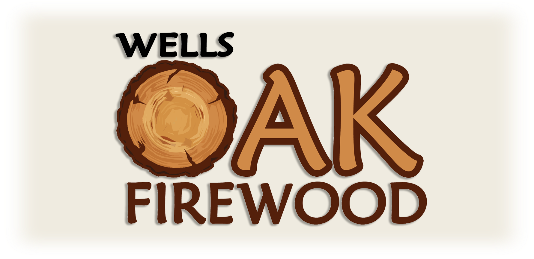 Wells Oak Firewood - Firewood Logo (1800x864), Png Download