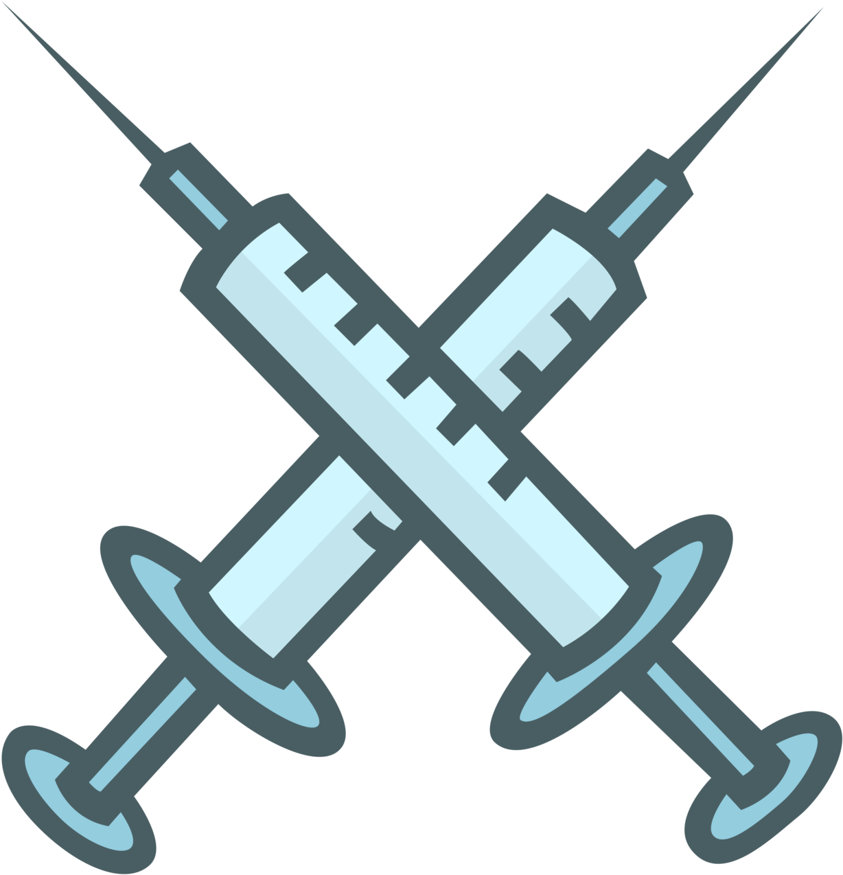 There Are Actually So Much For The Ending Of The Era - Cartoon Syringe (1280x1477), Png Download