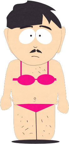 Midget In A Bikini - Cartoon (960x540), Png Download