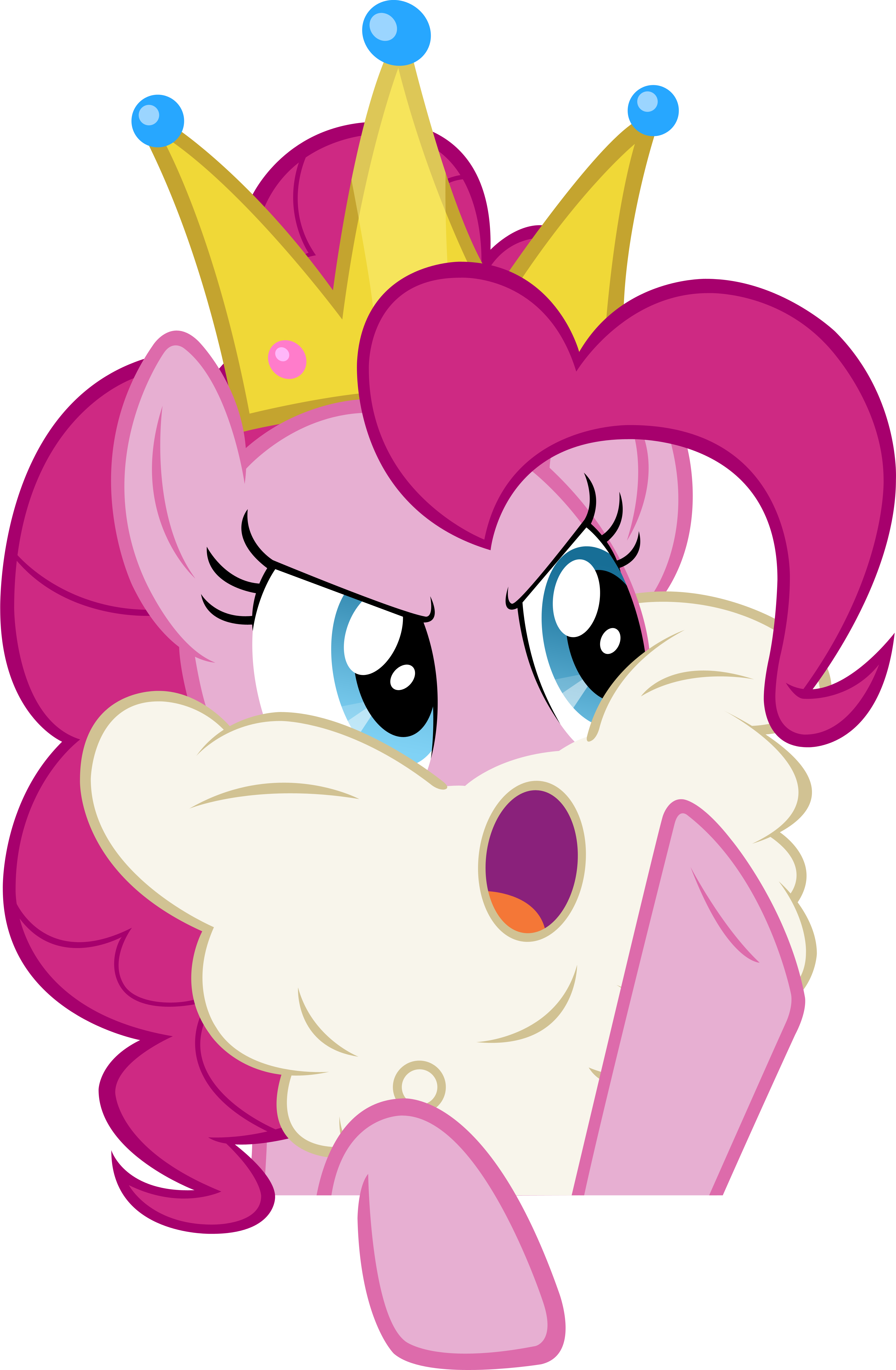 Pinkie Pie Twilight Sparkle Pink Nose Clip Art Purple - Пинки Пай В Короне (3934x6013), Png Download