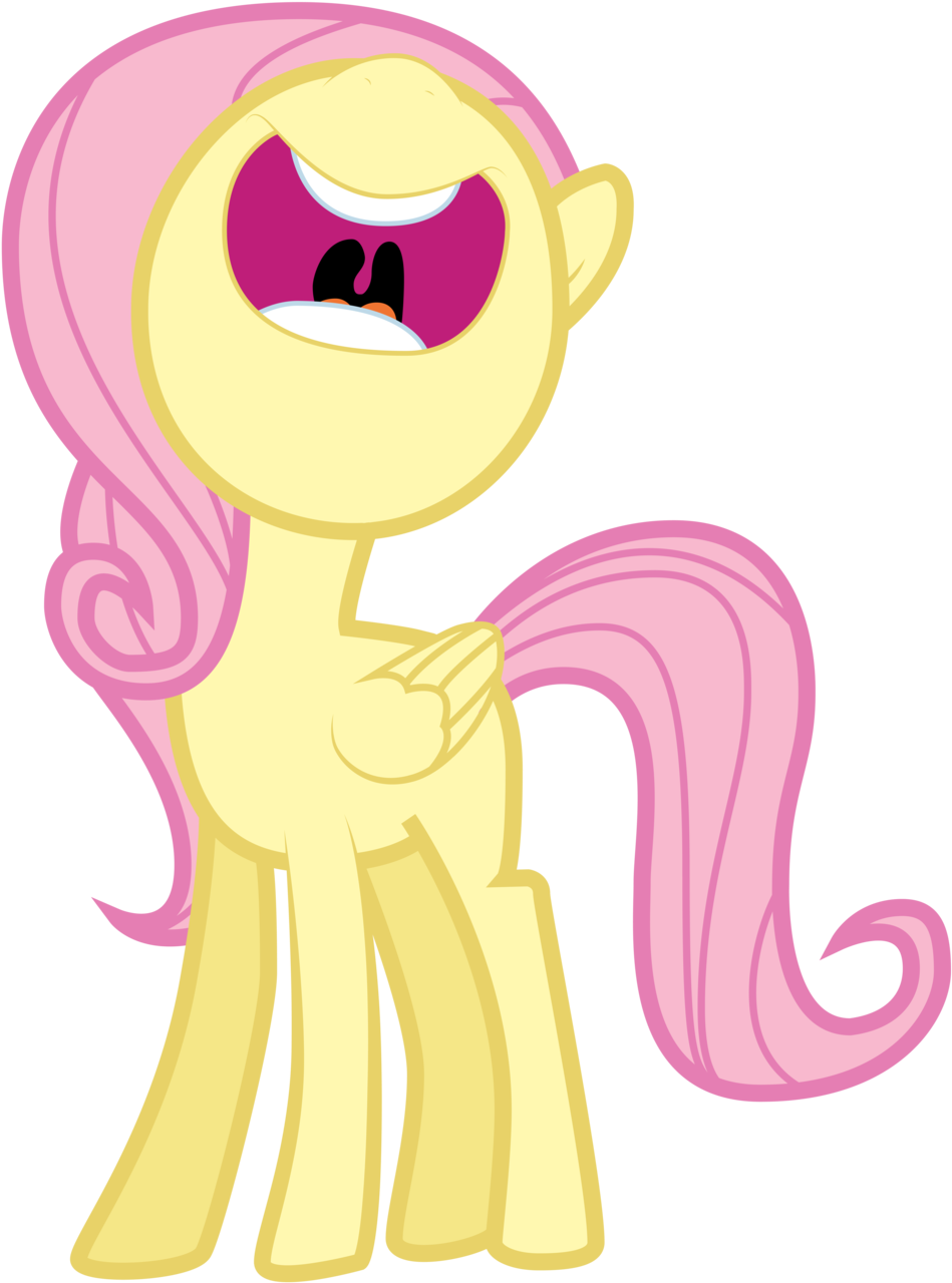 Mlp Fluttershy Filly (1024x1389), Png Download