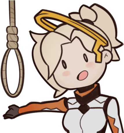 Kys Png - Overwatch Mercy Kill Yourself (457x459), Png Download
