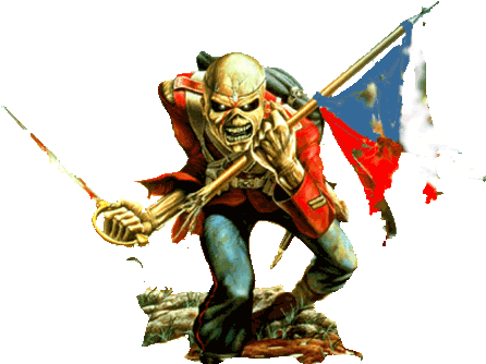 Top 10 Heavy Metal Bands Of All Time - Iron Maiden Eddie Trooper (456x350), Png Download