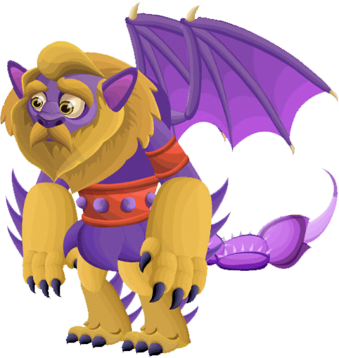 Adult-manticore - Tiny Castle Manticore (482x509), Png Download