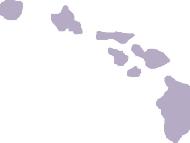 Hawaiian Islands Outline (640x480), Png Download