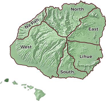 Regions Of Kauai (450x369), Png Download