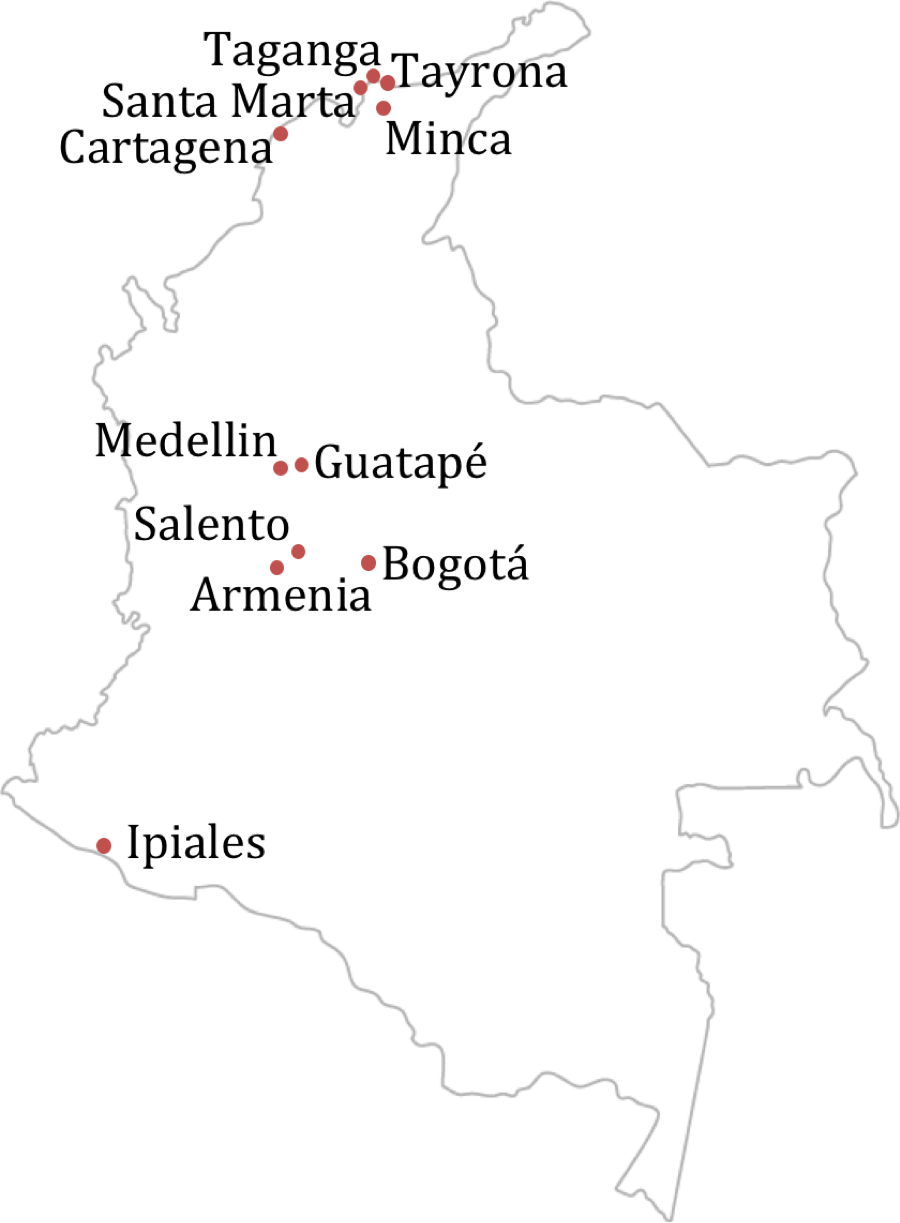 Colombia Is Often Over-looked When It Comes To Travel - Map (900x1223), Png Download