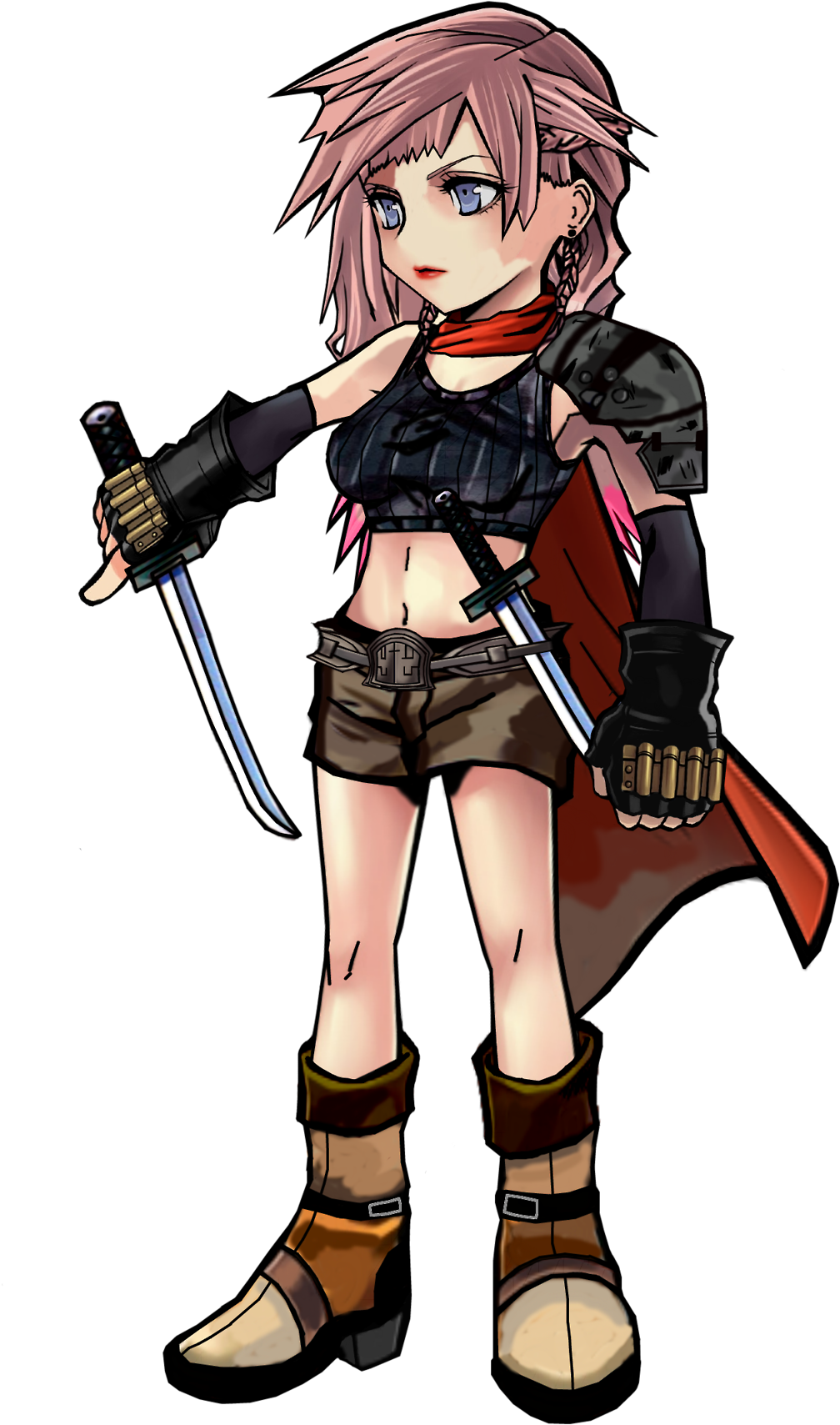 Aerith Dissidia - Digital Art (1126x1920), Png Download