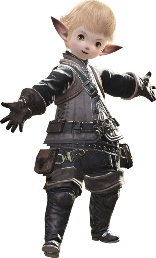Lalafell - Final Fantasy Xiv (500x829), Png Download