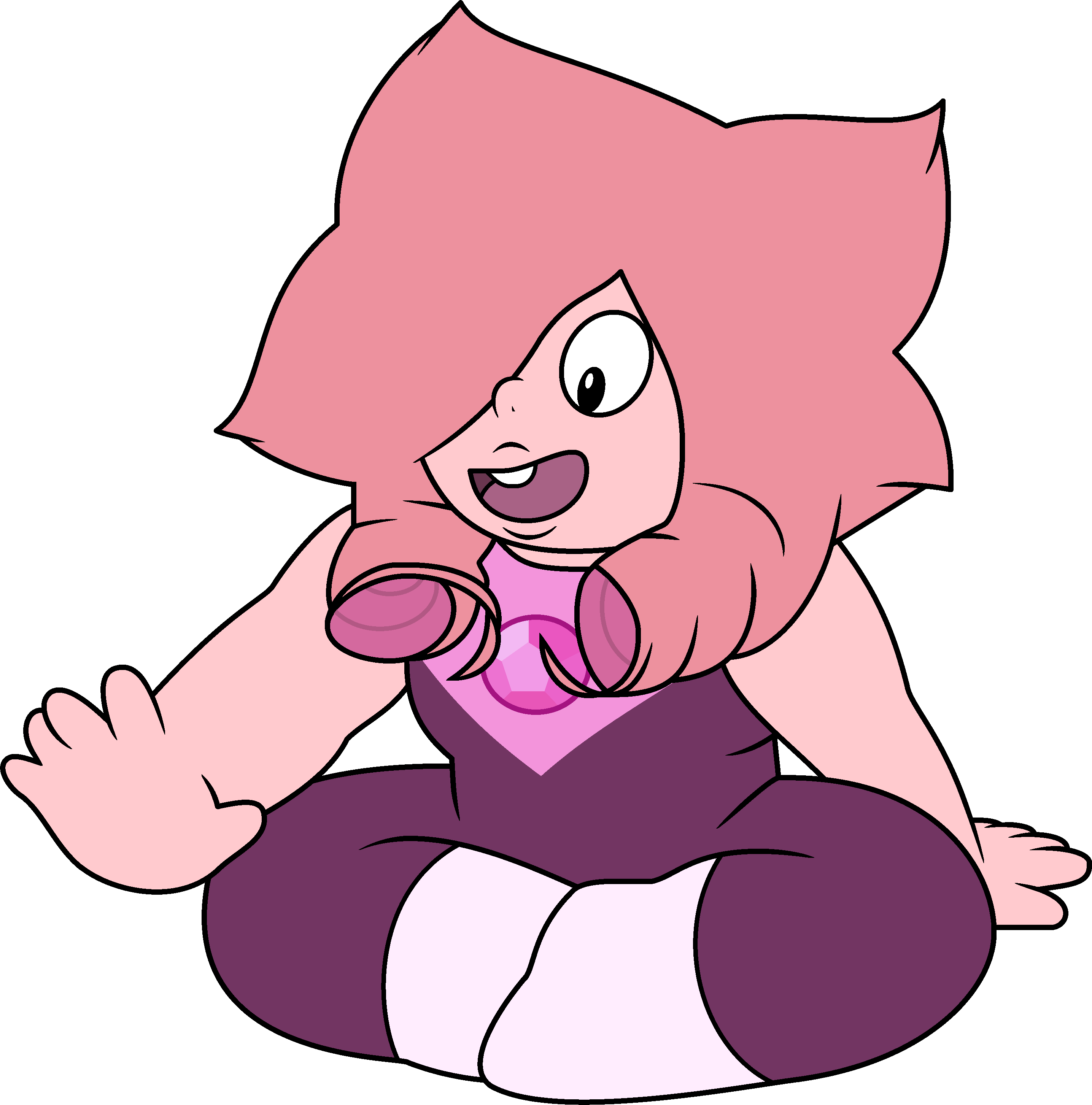 Rose Quartz - Defective Rose Quartz Gemsona (2871x2906), Png Download