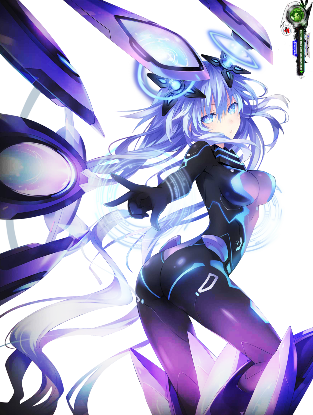 Neptunia Purple Heart Mega Awesome Godness Vii Png - Megadimension Of Neptunia Vii Purple Heart (1024x1358), Png Download