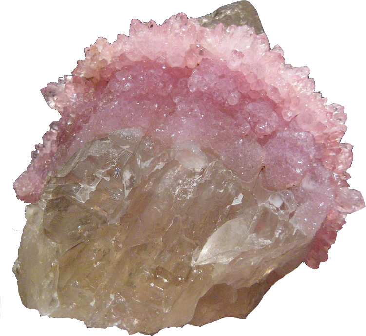 Rose Quartz Point - Pierre Rose El Habala (764x716), Png Download