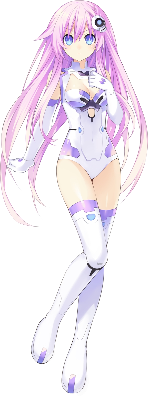 Nepgear/purple Sister - - Hyperdimension Neptunia Purple Sister (595x1587), Png Download