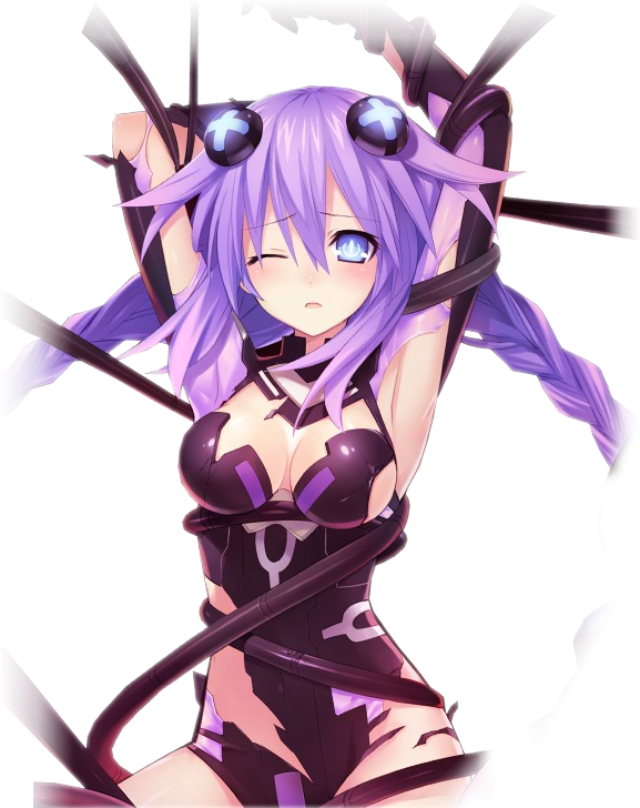 Categorycharacters Hyperdimension Neptunia Wiki - Hyperdimension Neptunia Mk2 Purple Heart (577x728), Png Download