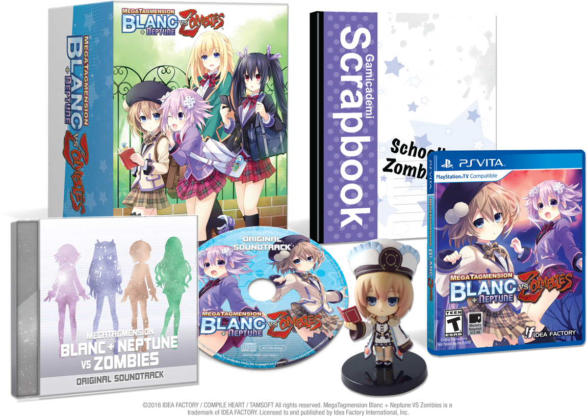Megatagmension Blanc Neptune Vs Zombies Limited Edition - Cyberdimension Neptunia Limited Edition (1200x847), Png Download