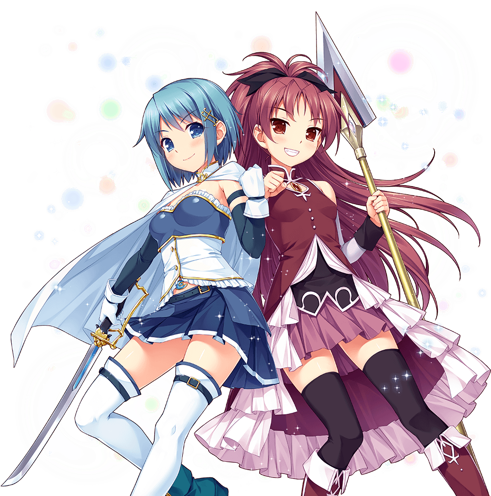Post - Sayaka Miki Kyoko Sakura (1024x1024), Png Download