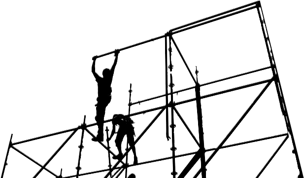 Scaffolding Ellesmere Port Andamios En Blanco Y Negro Full Size Png Download Seekpng