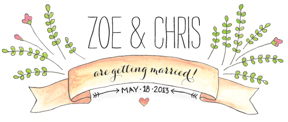 Zoe & Chris Are Getting Married - Writing (572x243), Png Download
