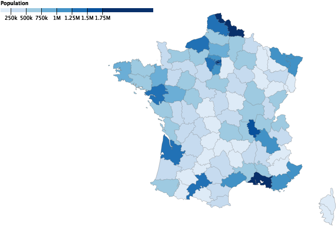 Map - Choropleth Map Of France (960x500), Png Download
