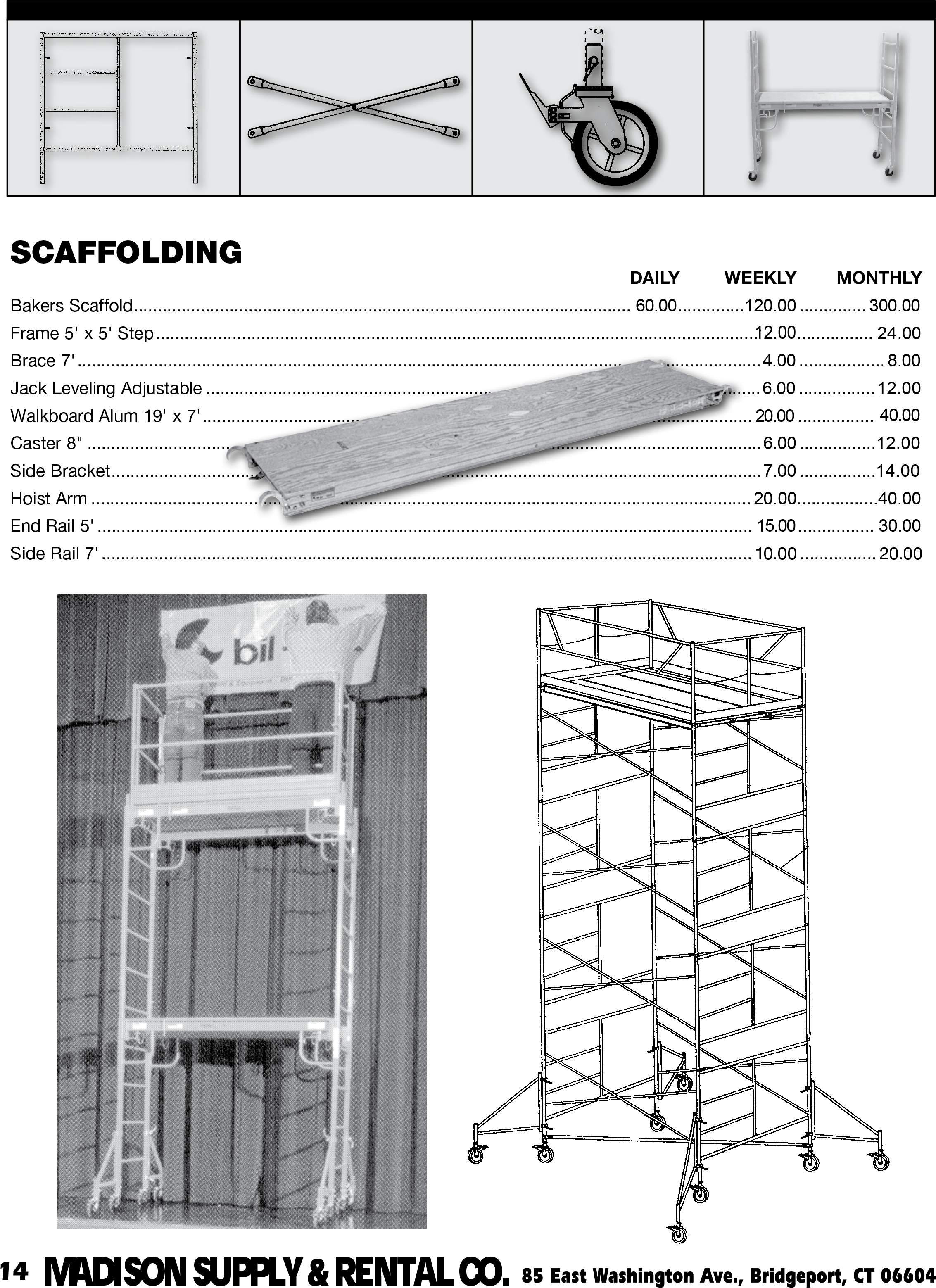 28222 Madision Supply Rate Catalog Edit - Scaffolding (2346x3151), Png Download