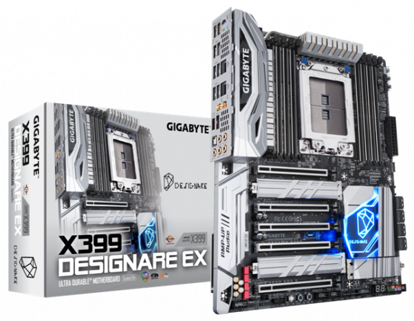 Dx - Gigabyte X299 Designare Ex (602x466), Png Download