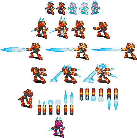 Burnerman Exe4 - Megaman Beast Out (468x468), Png Download
