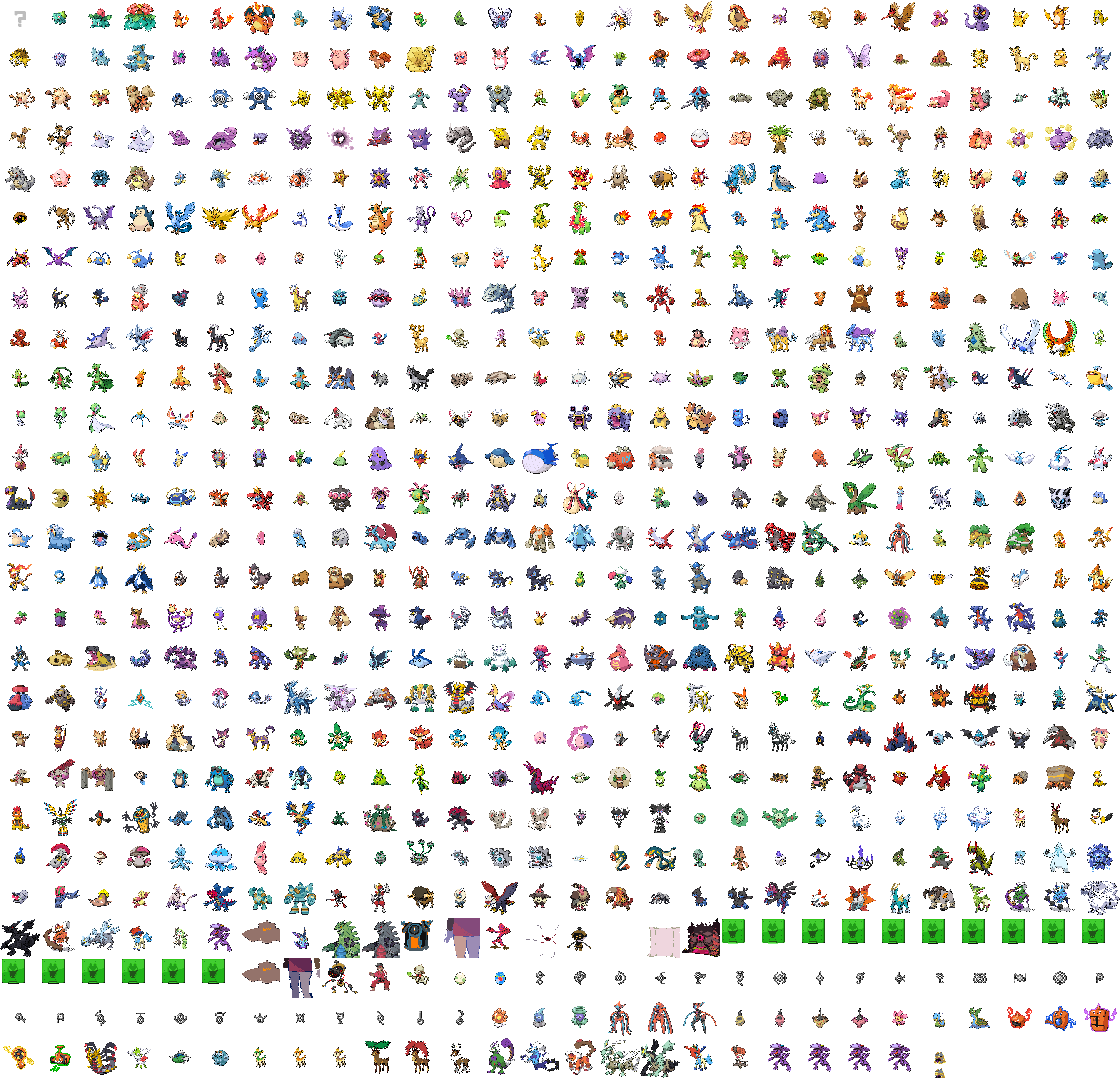 The Sprites Were Ripped From The Rom Data, So These - Custom Towel Pokemon Custom Bath Towels Hand Towel (3488x2624), Png Download