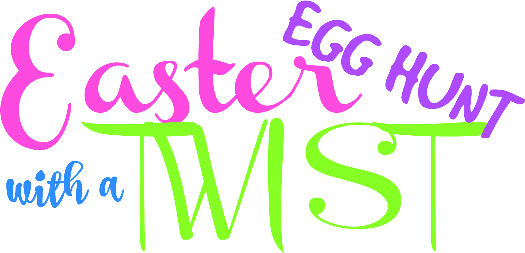 Easter Egg Hunt With A Twist - Schwester Des Braut-rosas Auf Weiß Postkarte (1859x948), Png Download